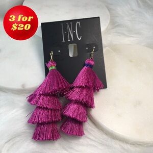 INC Gold-Tone Tiered Tassel Drop Earrings